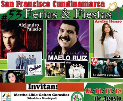 Ferias y Fiestas en San Francisco, Cundinamarca Ferias y Fiestas en San Francisco, Cundinamarca