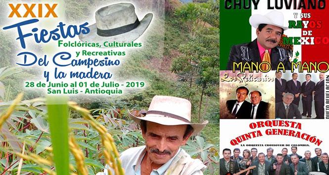 Fiestas Folclóricas, Culturales y de la Madera 2019 en San Luis, Antioquia