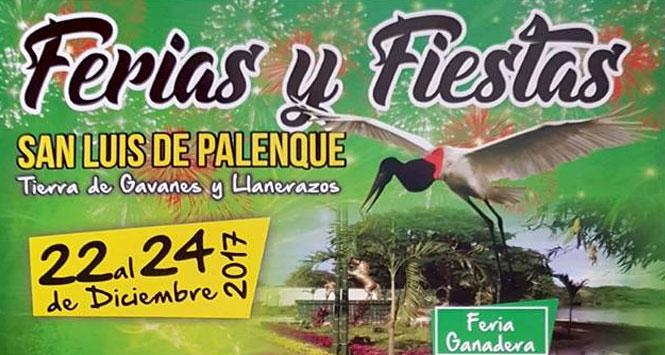 Ferias y Fiestas 2017 en San Luis de Palenque, Casanare