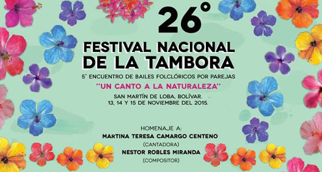 Programación Festival Nacional de la Tambora 2015 en San Martín de Loba