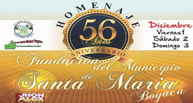 Ferias y Fiestas 2017 en Santa María, Boyacá