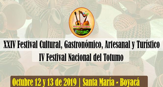 Festival Cultural y del Totumo 2019 en Santa María, Boyacá