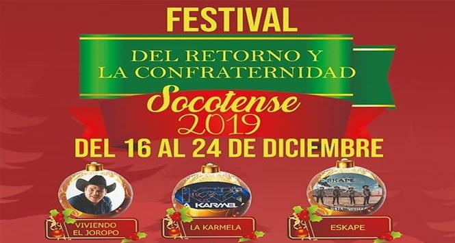 Festival del Retorno y la Confraternidad 2019 en Socotá, Boyacá