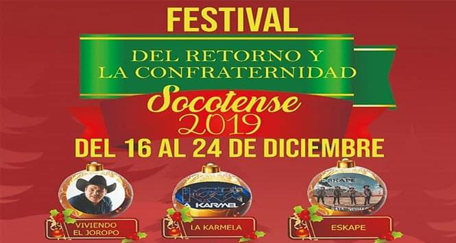 Festival del Retorno y la Confraternidad 2019 en Socotá, Boyacá Festival del Retorno y la Confraternidad 2019 en Socotá, Boyacá