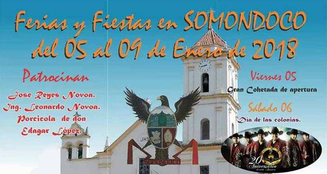 Ferias y Fiestas 2018 en Somondoco, Boyacá Ferias y Fiestas 2018 en Somondoco, Boyacá