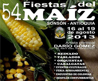 Fiestas de Maíz en Sonsón, Antioquia Fiestas de Maíz en Sonsón, Antioquia
