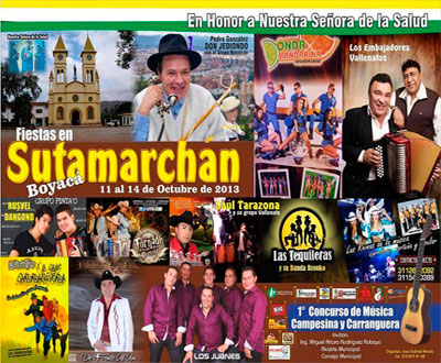 Ferias y Fiestas en Sutamarchán, Boyacá Ferias y Fiestas en Sutamarchán, Boyacá