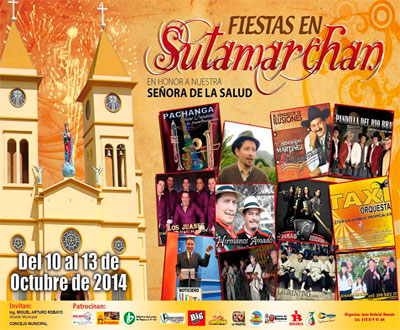Programación de las Fiestas 2014 de Sutamarchán, Boyacá