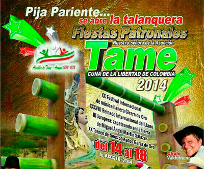 Fiestas Patronales 2014 en Tame, Arauca Fiestas Patronales 2014 en Tame, Arauca