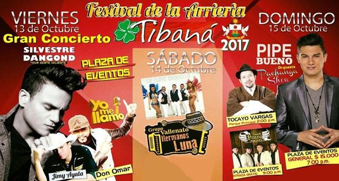 Festival de la Arriería 2017 en Tibaná, Boyacá