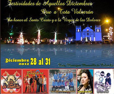 Las Fiestas de Aquellos Diciembres en Tota, Boyacá Las Fiestas de Aquellos Diciembres en Tota, Boyacá