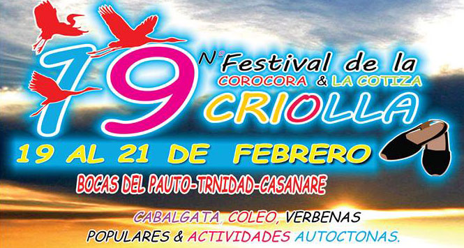 Festival de la Corocora y la Cotiza Criolla 2016 en Trinidad, Casanare