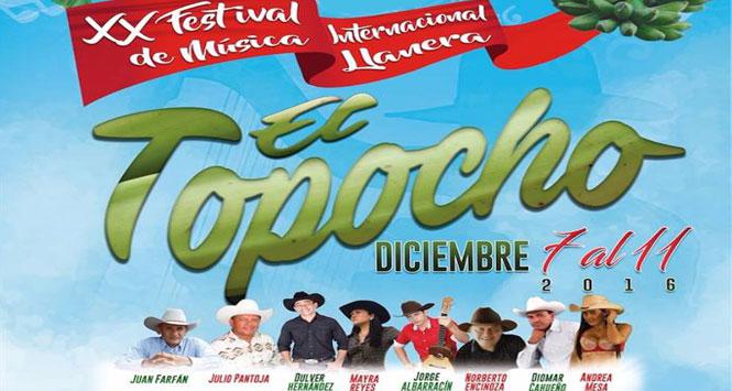 Festival Internacional de Música Llanera “El Topocho” 2016 en Trinidad, Casanare