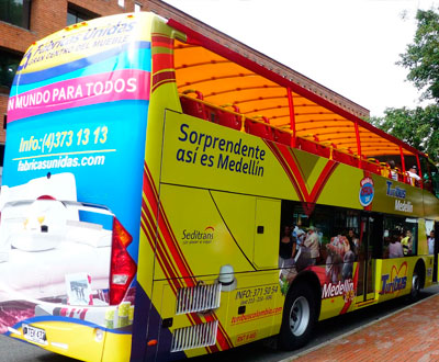 Medellín ahora con buses turísticos de dos pisos Medellín ahora con buses turísticos de dos pisos