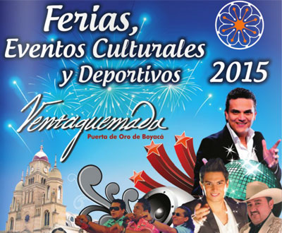 Ferias, Eventos Culturales y Deportivos 2015 en Ventaquemada, Boyacá
