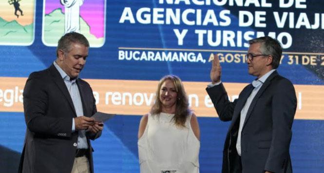 Juan Pablo Franky nuevo viceministro de turismo, se posesionó en Bucaramanga