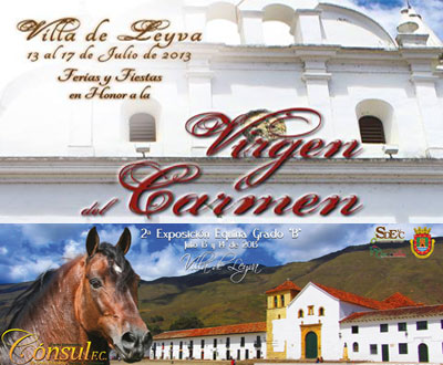 Ferias y Fiestas de la Virgen del Carmen en Villa de Leyva