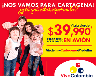 VivaColombia te lleva a Cartagena al mejor precio VivaColombia te lleva a Cartagena al mejor precio