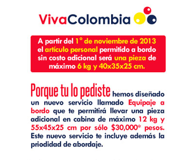 “Porque tu lo pediste”, VivaColombia te cobra cada día más