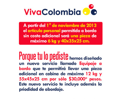“Porque tu lo pediste”, VivaColombia te cobra cada día más “Porque tu lo pediste”, VivaColombia te cobra cada día más