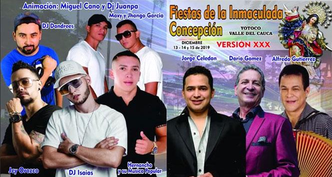 Fiestas de la Inmaculada Concepción 2019 en Yotoco, Valle del Cauca Fiestas de la Inmaculada Concepción 2019 en Yotoco, Valle del Cauca