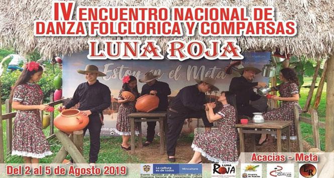 Encuentro Nacional de Danza Folclórica y Comparsas Luna Roja 2019 en Acacías, Meta