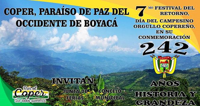 Festival del Retorno 2018 en Coper, Boyacá