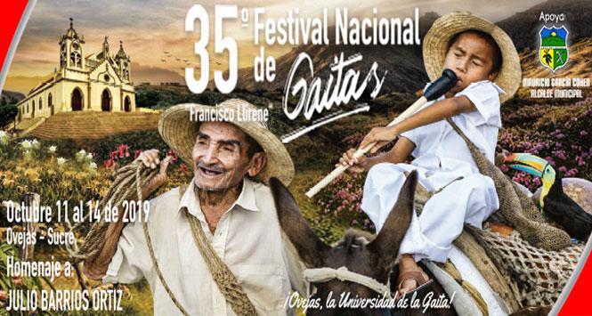 Festival Nacional de Gaitas 2019 en Ovejas, Sucre