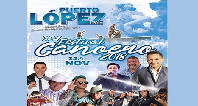 Festival Canoero 2018 en Puerto López, Meta